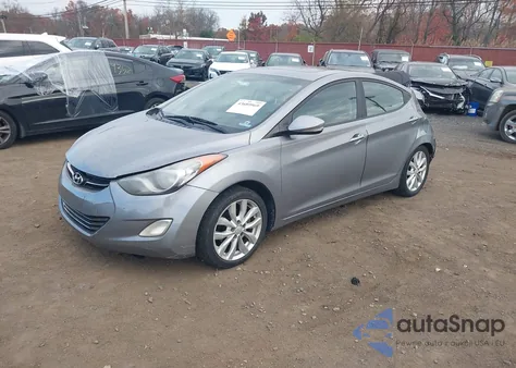 2012 Hyundai Elantra Limited (Ulsan Plant) из США, поврежденный, VIN KMHDH4AE6CU210235
